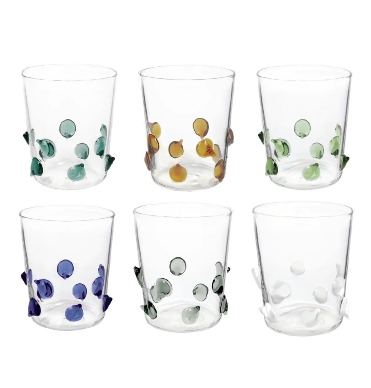 Set 6 pahare, Ginevrine, Brandani, 9x10 cm, 500 ml, sticla borosilicata - imagine 5
